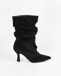 Bottines plissées Ludivine - Noir