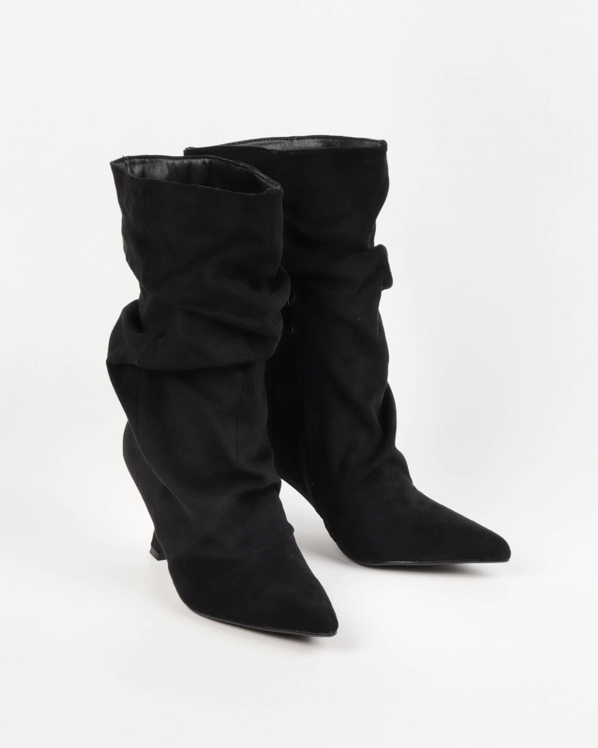 Bottines plissées Ludivine - Noir