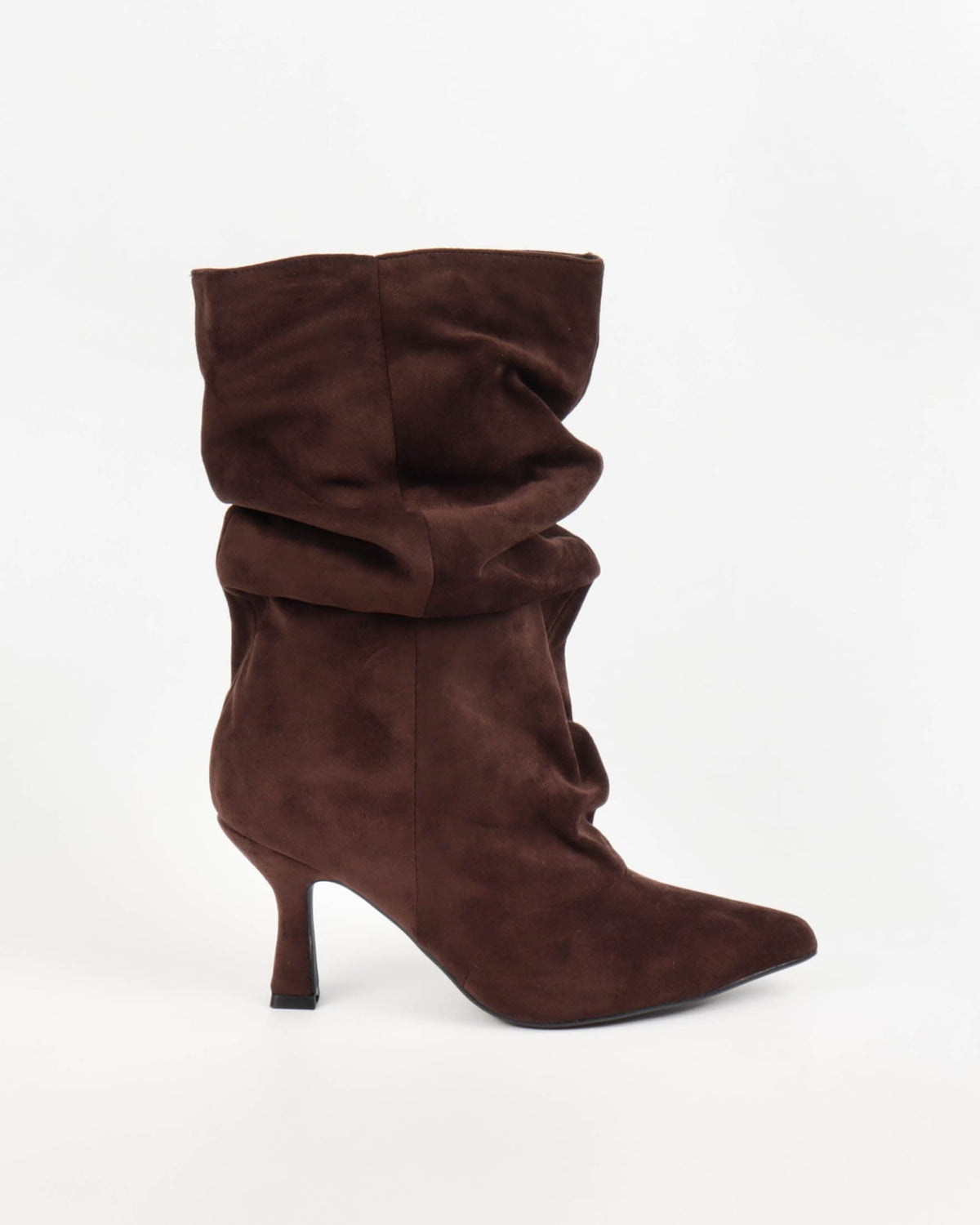 Bottines plissées Ludivine - Marron