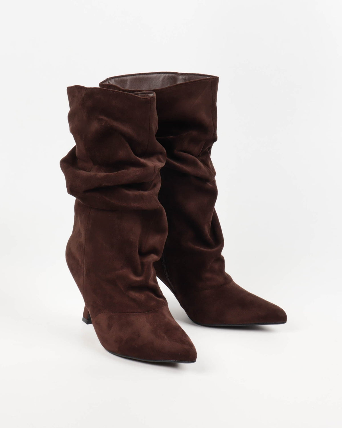 Bottines plissées Ludivine - Marron