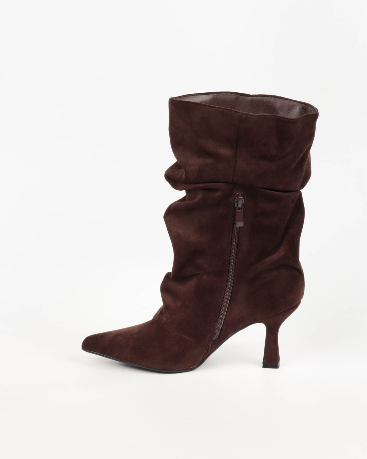 Bottines plissées Ludivine - Marron