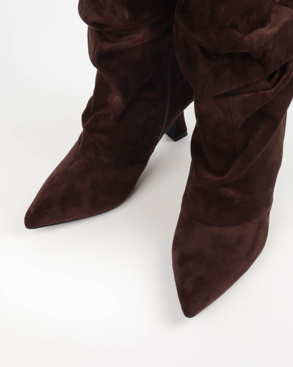 Bottines plissées Ludivine - Marron