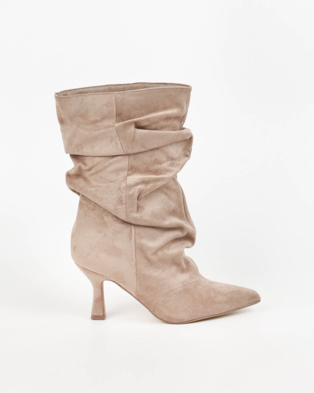 Bottines plissées Ludivine - Beige