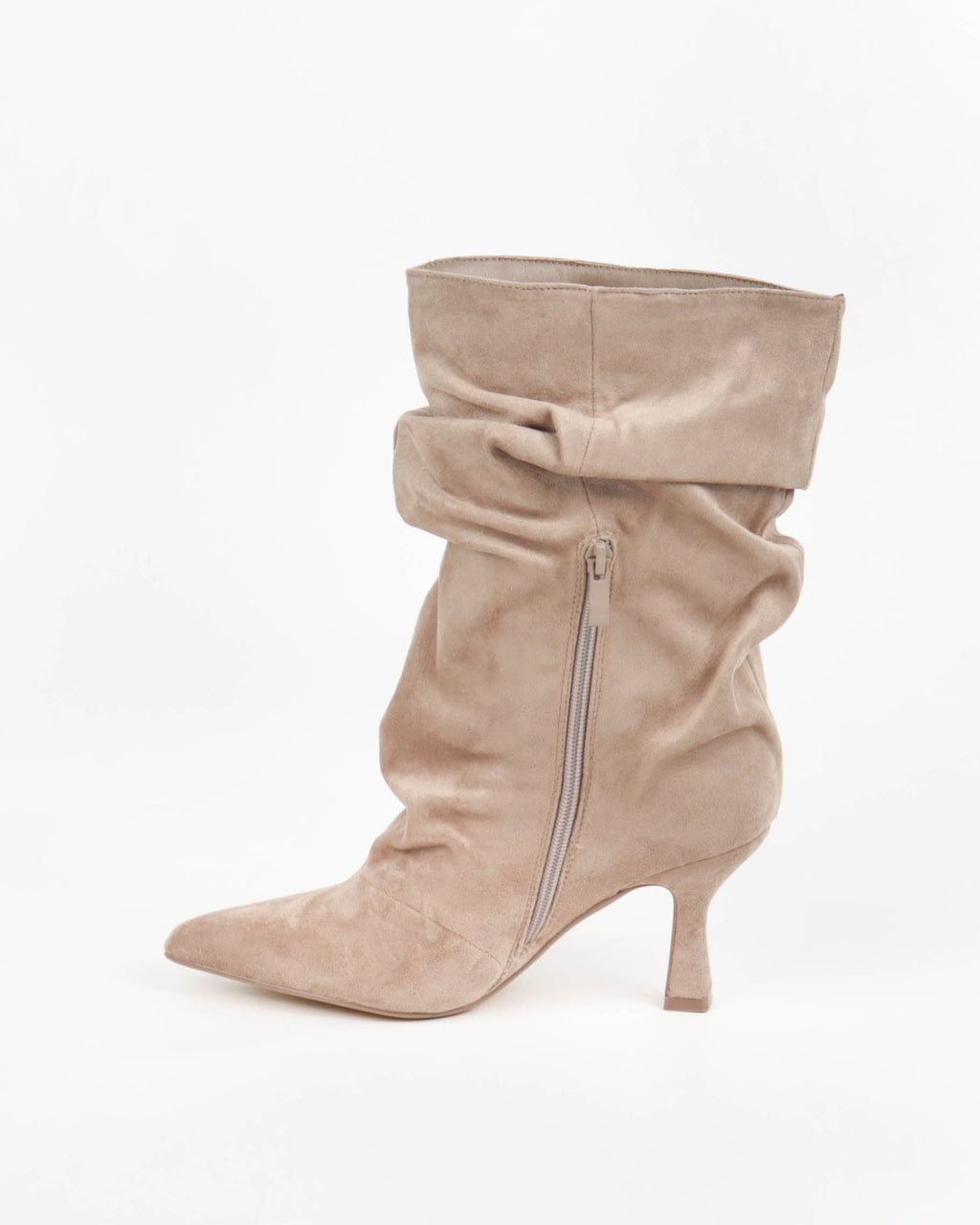 Bottines plissées Ludivine - Beige