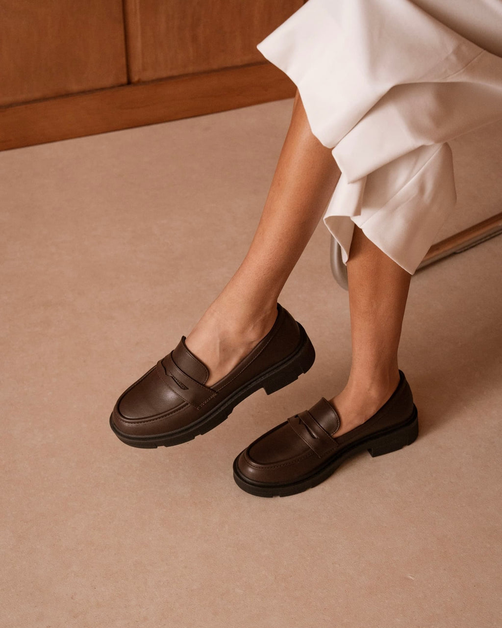 Mocassin Hortense coloris chocolat — Cadence